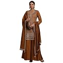 Libas Womens Embroidered Silk Blend Straight Kurta