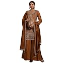 Libas Womens Embroidered Silk Blend Straight Kurta