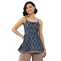 Libas Womens Printed Cotton Anarkali Kurti for