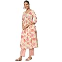 Libas Womens Printed Cotton A Line Kurta
