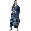 Libas Womens Printed Cotton Straight Kurta With