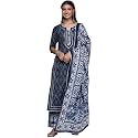 Libas Womens Printed Cotton Straight Kurta With