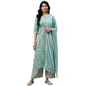 Libas Womens Printed Cotton Straight Kurta With