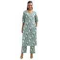 Libas Womens Printed Cotton Straight Kurta With