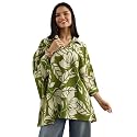 Libas Womens Printed Cotton Straight Kurti for