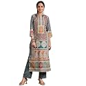 Libas Womens Printed Crepe Straight Kurta for
