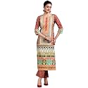 Libas Womens Printed Crepe Straight Kurta With