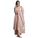 Libas Womens Printed Silk Blend A-Line Kurta