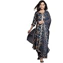 Libas Womens Printed Silk Blend Straight Kurta