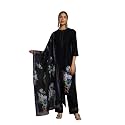 Libas Womens Self Design Silk Blend Straight
