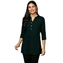 Libas Womens Solid Viscose Straight Kurti for