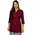 Libas Womens Solid Viscose Straight Kurti for