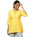 Libas Womens Solid Viscose Straight Kurti for