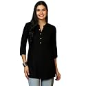 Libas Womens Solid Viscose Straight Kurti for