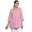 Libas Womens Woven Design Cotton Blend A