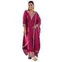 Libas Womens Woven Design Silk Blend A
