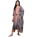 Libas Womens Yoke Design Silk Blend Straight