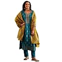 Libas Woven Design Silk Blend Straight Kurta