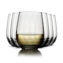 Libbey Classic Smoke All-Purpose Stemless Wine Glass Set, Timeless Wine Glasses Set of 6, 15.25 Oz, Stemless Drinking Glasses Set for Dinners, Weeknights