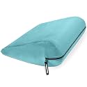 Liberator Jaz Original Sensual Positioning Sex Pillow, Compact Sex Wedge for Intimate Positions and Deeper Penetration, Made with Soft Micro-Velvet Cover and High-Density Foam for Comfort, Blue