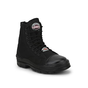 liberty freedom hunter-z lacing safety shoes for men  canvas sole water resistance padded foam insole comfortable for all weather  shock absorber