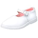 Liberty Girls Black amp White School Shoes