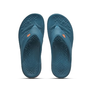 liberty a-ha blue amp brown flip-flops for men - eva slip-on