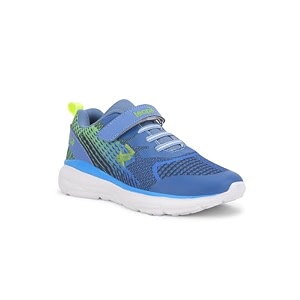 liberty leap7x kimser-e slip-on sports walking shoes for kids - black amp blue  comfortable and durable - velcro closure  suitable for gym running and outdoor shoes for kids boys - cushioned footbed