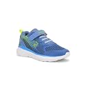 Liberty Leap7x KIMSER-E Slip-On Sports Walking Shoes for Kids - Black &amp; Blue | Comfortable and Durable - Velcro Closure | Suitable for Gym, Running and Outdoor Shoes for Kids Boys - Cushioned Footbed