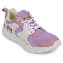 Liberty LEAP7X Pink & Purple Sports Shoes for Kids - Slip-On Running