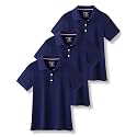 Liberty Pro 3 Pack Youth Girls Short Sleeve Golf Polo Shirts