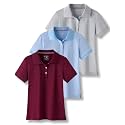 Liberty Pro 3 Pack Youth Girls Short Sleeve Golf Polo Shirts