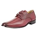 Mens Genuine Leather Classic Tread Design Lace Up Oxford Dress Shoes