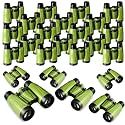 Libima 24 Pcs Binoculars Bulk Educational Compact Binoculars with Neck String Telescope for Learning Bird Watching Camping Hiking Travel Safaris Birthday Gifts(Green)