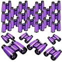 Libima 24 Pcs Binoculars Bulk Educational Compact Binoculars with Neck String Telescope for Learning Bird Watching Camping Hiking Travel Safaris Birthday Gifts(Purple)