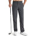 Libin Mens Golf Pants Stretch Work Dress Pants 30"/32"/34" Quick Dry Lightweight Casual Comfy Trousers with Pockets