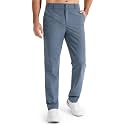 Libin Mens Golf Pants Stretch Work Dress Pants 30"/32"/34" Quick Dry Lightweight Casual Comfy Trousers with Pockets