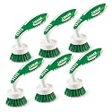 Libman Curved Kitchen Brush, Dishwasher Safe, 6 Pack