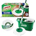 Libman Tornado Spin Mop System with Bucket &amp; Wringer, 2 Refill Heads
