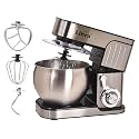 Libra Stand Mixer | 1300W Stainless Steel Shell Stand Mixer for Baking for Home, Baking Mixer | 6L SS Bowl | Planetary Rotation | Metal Gears | 4 Safety Features | Atta Maker