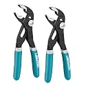 LIBRATON 5-Inch Water Pump Pliers (2 Pack), Mini Groove Joint Pliers Set
