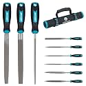 LIBRATON 9PCS Metal File Set, Metal Files for Steel, 6 Needle Files