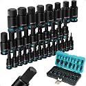 LIBRATON Impact Hex Bit Socket Set, S2 Steel Allen Wrench Socket Metric&SAE