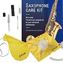 Libretto Alto Saxophone ALL-INCLUSIVE Giftable Care Kit: Mouthpiece Brush + Dust Brush + 2 Microfiber Cleaning Swab + Thumb Cushion + Premium Cork Grease + Reed Case, Handy Case, Extend Life of Sax!