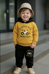 libu n pixie baby boys  baby girls casual t-shirt track pants