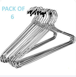 lican steel coat pack of 6 hangers for  coat