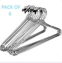 LICAN Steel Coat Pack of 6 Hangers For  Coat