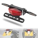 License Plate Holder Fender Eliminator Rear Tail Tidy LED Brake Lights Turn Signal compatible with Suzuki DRZ400 S/SM DR-Z (Red)