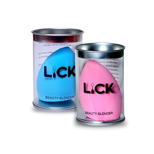 lick blue amp pink makeup beauty blender latex free puff sponge dermatologically tested  precise blending for dry and wet use contour concealer highlight blender and foundation