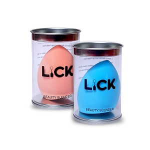 lick peach amp blue makeup beauty blender latex free puff sponge dermatologically tested  precise blending for dry and wet use contour concealer highlight blender and foundation
